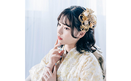 Arenca 麗華爛漫 No.8389 髪飾り かんざし 花 和装 着物 造花飾り ヘアアクセサリー フラワー 卒業式 卒園式 入園式 入学式 成人式 結婚式 東京 墨田区 銀