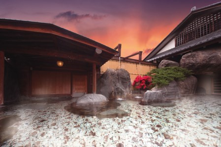 銘石の宿かげつペア宿泊券 一間タイプ（2名様1泊2日 平休日のみ） 040-002