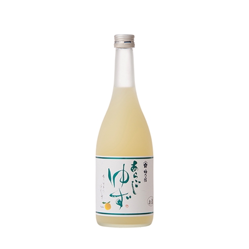 梅乃宿 あらごしゆず 720ml ／ お酒 リキュール ギフト 贈り物 プレゼント 人気 メーカー直送 柚子 デザート ロック ストレート 奈良県 葛城市【umyd018B】