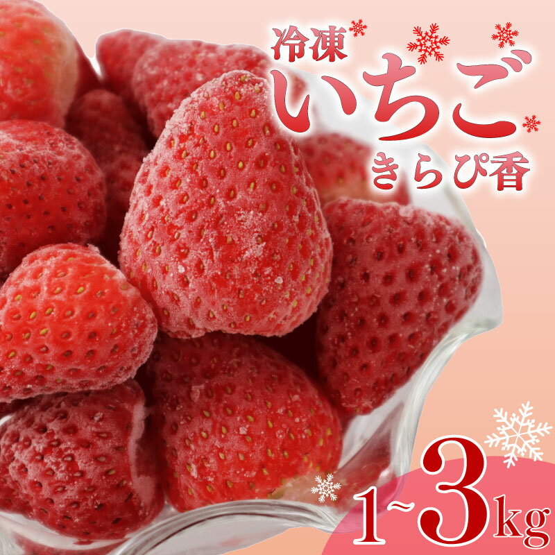 【ふるさと納税】 いちご 冷凍 新鮮 国産 鈴木農園の 冷凍いちご きらぴ香 1kg × 3袋 約3kg フルーツ デザート シャーベット おいしい 甘い 静岡県 牧之原市 鈴木農園