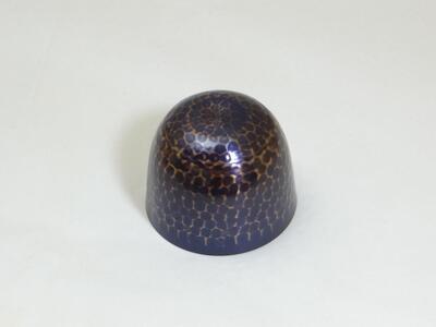 純銅鎚目ぐい呑み 紫被仕上 80ml