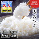 【ふるさと納税】【令和6年産】天のつぶ(白米) 5kg　 米 お米 こめ コメ 精米 白米 天のつぶ 5kg 令和5年 福島 　お届け：2024年10月10日～2025年10月20日