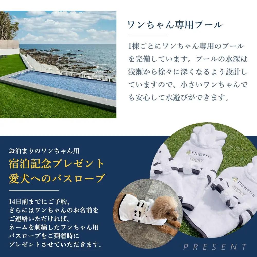 宿泊券 ペット　DogvillaPlumeria INAMI.B棟 1泊2名様 宿泊券（平日利用のみ）