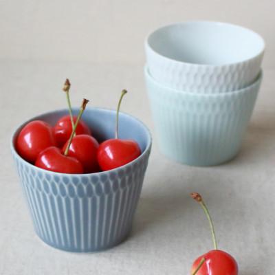 ふるさと納税 瑞浪市 【4個セット】美濃焼 さざなみ 8.5猪口カップ 青白 200cc 小田陶器 |  | 03