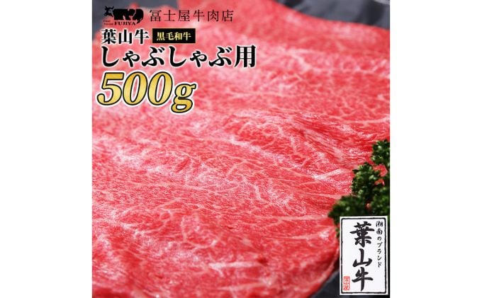 
            牛肉 冨士屋牛肉店がお届けする 葉山牛 黒毛和牛 しゃぶしゃぶ 500g [№5875-0321]
          