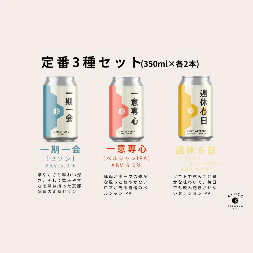＜3か月定期便＞京都発のクラフトビール！3種飲み比べ6本セット ｜地ビール  ベルギー×アメリカスタイル 人気