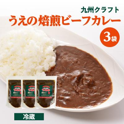 ふるさと納税 大分市 九州クラフト うえの焙煎ビーフカレー 冷蔵 3袋_K03040