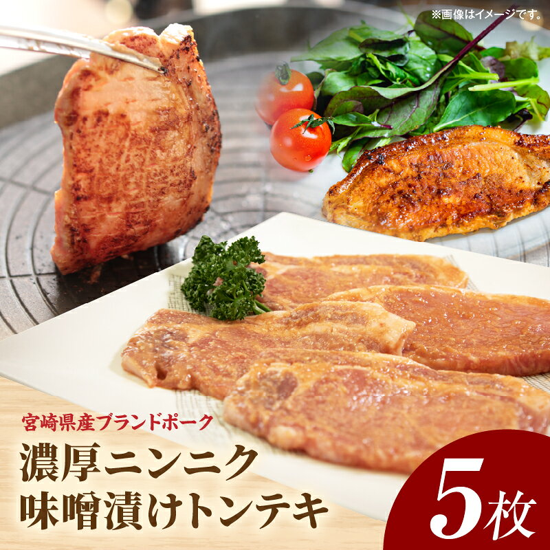 【ふるさと納税】【宮崎県産ブランドポーク】濃厚ニンニク味噌 100g×5枚