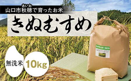 C122 あいお（秋穂）で育ったお米　きぬむすめ　無洗米　10kg