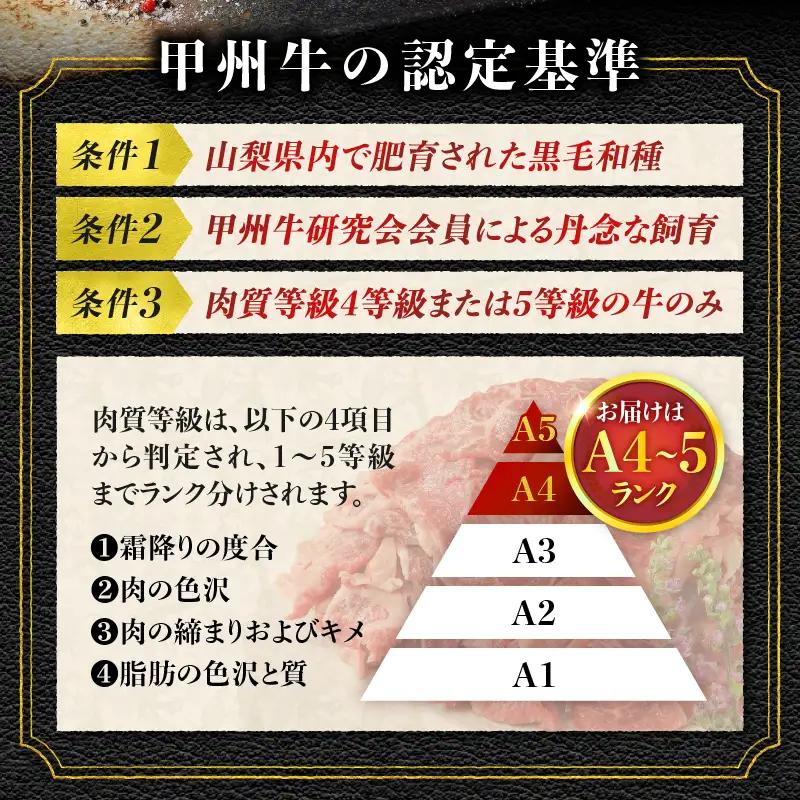 【緊急支援品】 甲州牛100％ハンバーグ 山梨県 北杜市産 180g×4ヶ入 [h021]