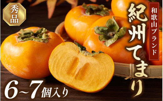 紀州てまり（和歌山県ブランド柿）6～7個入 こだわり農家厳選 先行予約 【2026年10月初旬頃から12月中旬頃順次発送】 / 柿 フルーツ 果物 かき 和歌山 かつらぎ 農家直送 贈答【kgr029】