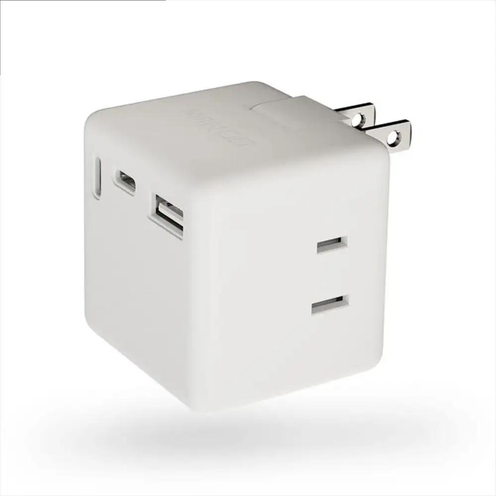 CIO 充電器 電源タップ コンセント マルチタップ 急速充電 USB-C×2 USB-A×1 Mate Tap001 ナチュラルホワイト [2686]