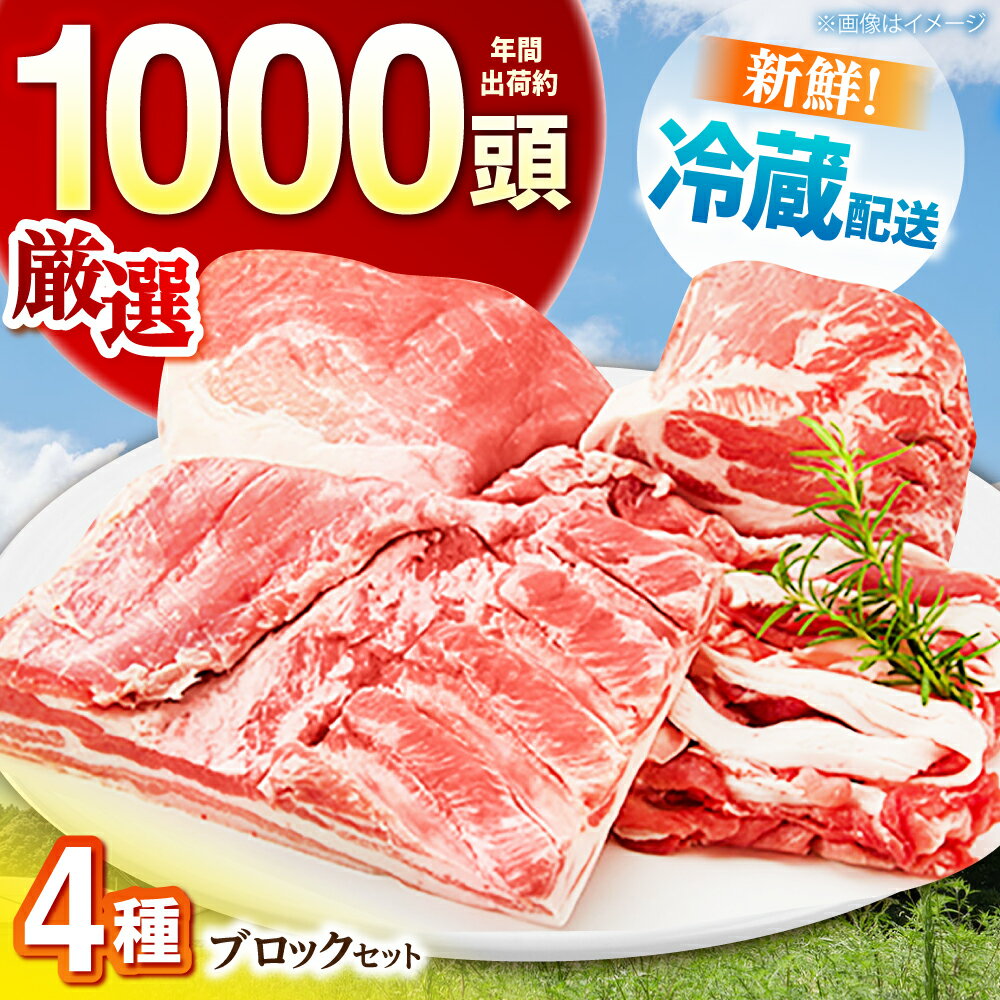 【ふるさと納税】【選べる容量】ええやんさくらポーク 小林ファーム 豚肉 ブロック セット / 三元豚 ロース バラ モモ 角煮 ふるさと納税豚肉 / 亀山市/小林ファーム[AMAB063]
