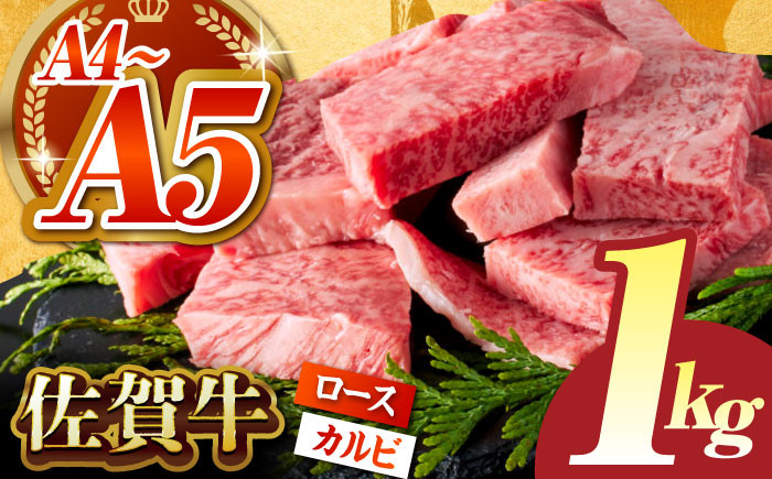 
【いろいろな部位を楽しめて、食べごたえ抜群！】佐賀牛 はしっこちゃん ＜ロース カルビ＞ 計1kg（500g×2パック）【がばいフーズ】 [HCS024]
