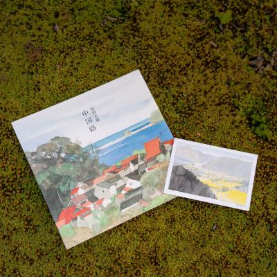 ふるさと納税 津和野町 【数量限定】画家、安野光雅が描いたふるさと『中国路』とポストカード1枚のセット