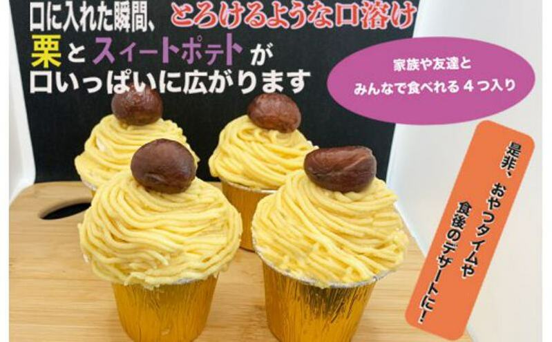 これでもか！高級渋皮栗5個と芋匠さのや自慢のスイートポテトが入ったモンブラン！720g（4個×180g） 099H1055_イメージ3