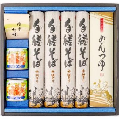 ふるさと納税 福島市 手縒そば・なめこ缶詰合せ　No.0095