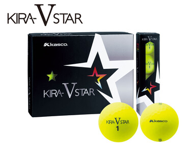 ゴルフボール KIRA STAR V 12球入 2ダース (計24球)【イエロー】ゴルフ キャスコ kasco