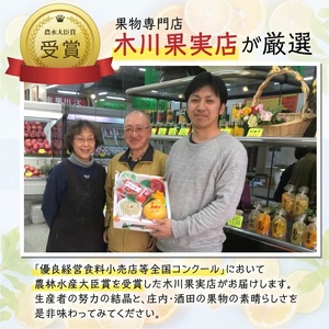 SA2929　酒田の果物専門店厳選　庄内柿(種なし柿)　約5kg(25～31玉入)