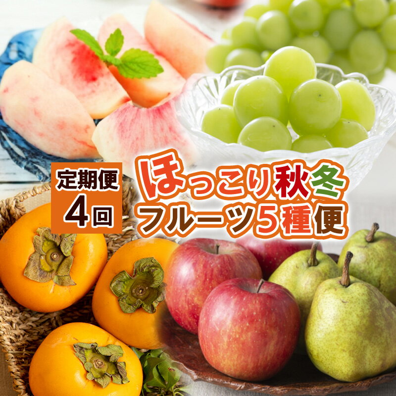 【ふるさと納税】【定期便4回】ほっこり秋冬フルーツ5種便 【令和7年産先行予約】FS24-810