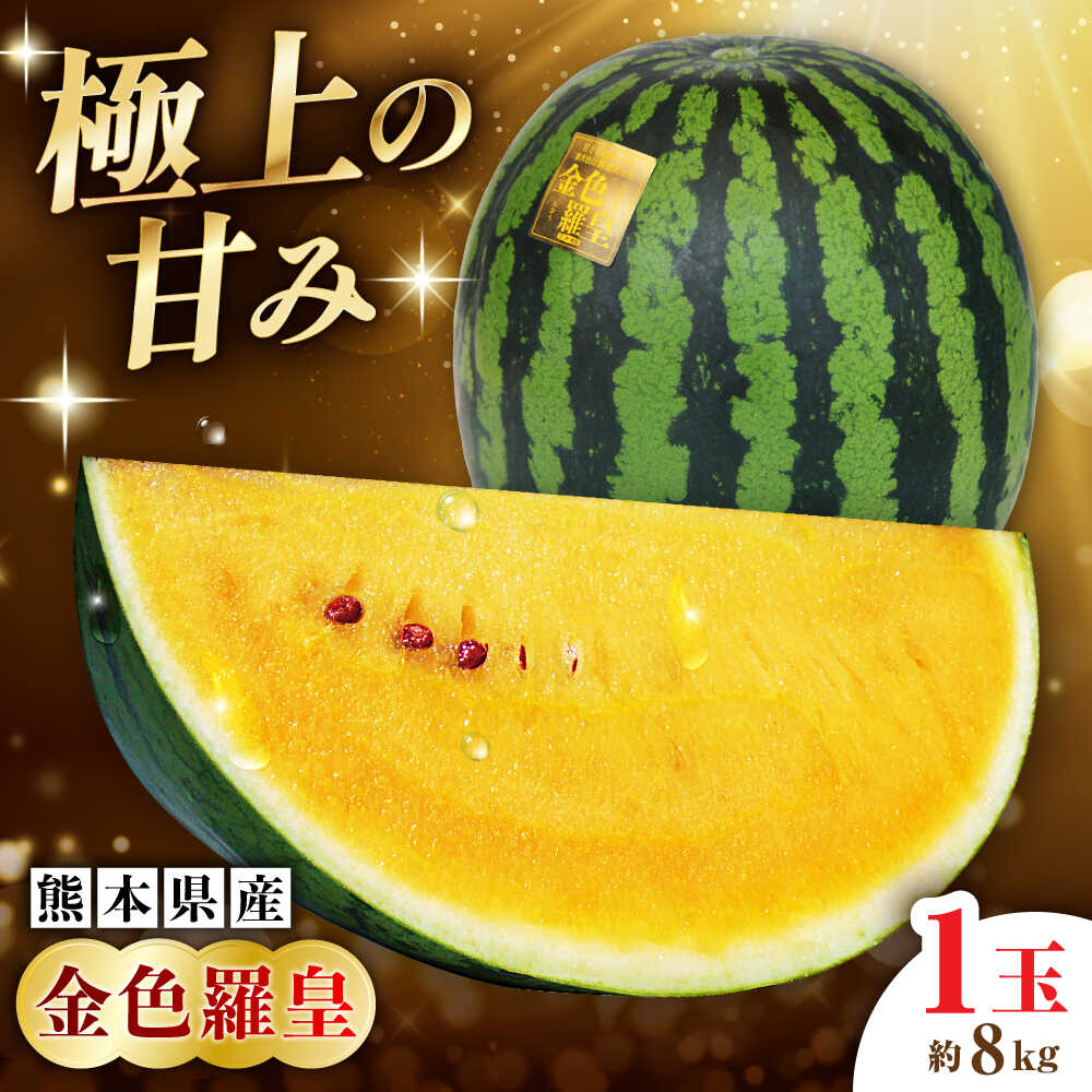 【ふるさと納税】【先行予約】【2027年5月中旬より順次発送】【数量限定】金色羅皇 1玉入（約8kg） 　【一般社団法人クラッシーノこうし】[AYAB061]