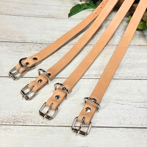 経年変化を楽しめる本革ベンズの犬・猫用首輪 (15mm幅) 小型/中型/大型 犬用首輪 猫用首輪 首輪 犬 猫 本革 Mサイズ