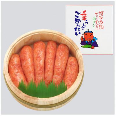 ふるさと納税 香春町 無着色辛子明太子300g　木樽入り(香春町)