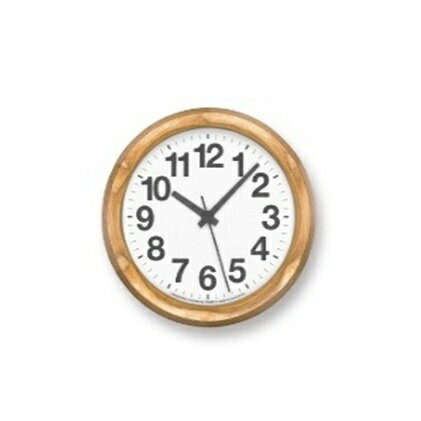 【ふるさと納税】Clock A Small / ナチュラル（YK15-03 NT）Lemnos レムノス 時計 工芸品 装飾品 民芸品 伝統技術 インテリア 掛け時計 　お届け：※申込状況によりお届け迄1～2ヶ月程度かかる場合があります。
