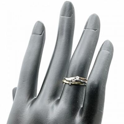ふるさと納税 笛吹市 K18/PT　スリーカラーダイヤリング0.20CT　R3979DI-C #13 |  | 03