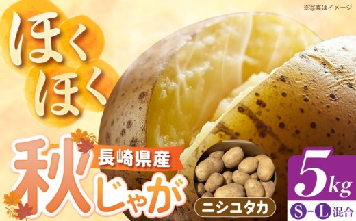 長崎県産 秋作じゃがいも ニシユタカ 5kg 【先行予約/2027年1月〜2月発送】長崎県/オースタイルファーム株式会社 [42ALAD005] じゃがいも ポテト 長崎 雲仙 うんぜん 料理 煮込み カレー シチュー おでん じゃがちゃん 馬鈴薯 ばれいしょ ジャガイモ 野菜 ニシユタカ 秋 旬