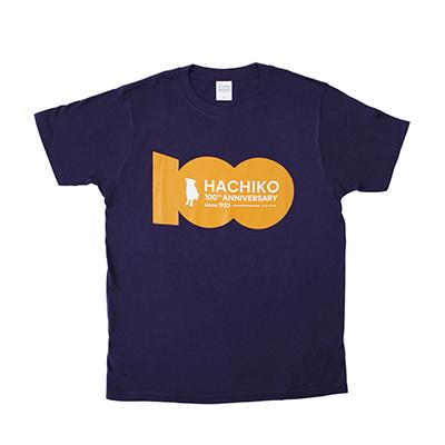 ふるさと納税 大館市 HACHI100オリジナルロゴTシャツネイビーM&(HACHI100オリジナルコットン巾着) |  | 01