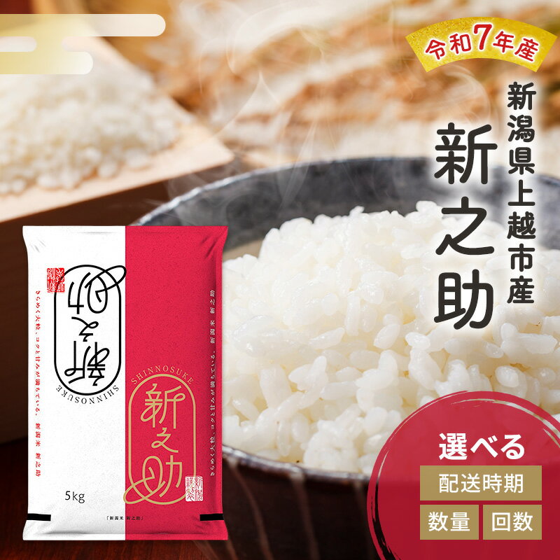 【ふるさと納税】令和7年産 新潟県 上越市産 新之助 白米 5kg 10kg 5キロ 10キロ 米 定期便 送料無料　お届け：10月中旬より順次発送
