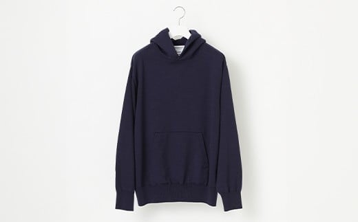 ≪先行予約≫【THISISASWEATER.】A3: A SWEATER IS FOR EVERYDAY. Hoodie NAVY ネイビー カシミヤセーター 服 洋服 ユニセックス メンズ レディース ブランド 数量限定 山形県 山辺町 サイズ0 yt-sehdn0