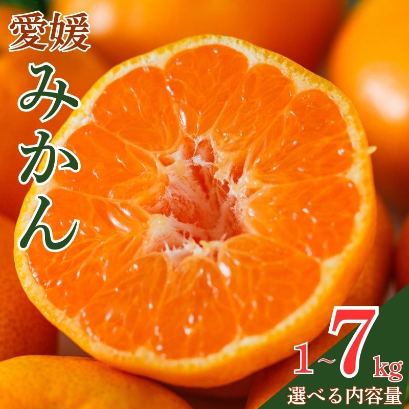 【ふるさと納税】 【高評価★4.30】 期間限定 愛媛みかん 1kg~7kg 訳あり 贈答 果物 柑橘 みかん 小分け 蜜柑 フルーツ ゼリー ジュース オレンジ ミカン こたつ 温州みかん 甘い 糖度 不揃い 傷 愛媛 愛南町 吉本農園 除草剤不使用