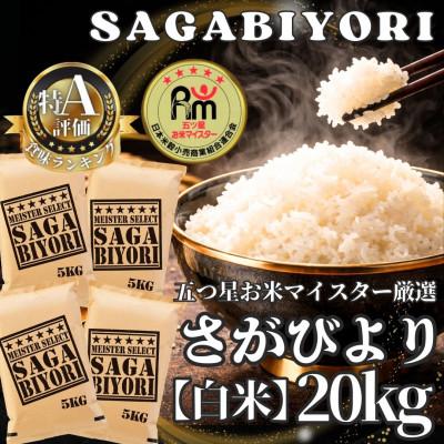 ふるさと納税 江北町 令和7年産さがびより白米20kg【5kg×4袋】五つ星お米マイスター厳選!(江北町)