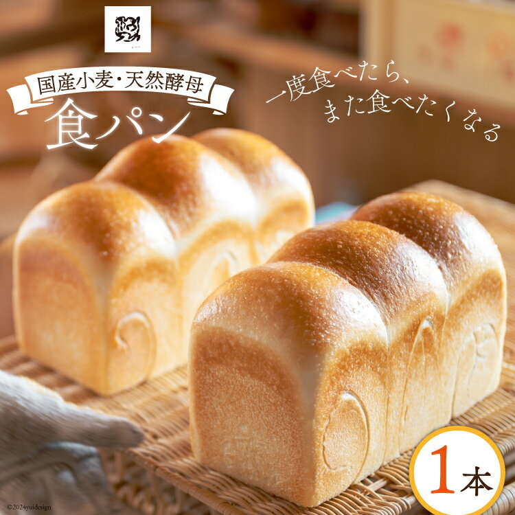【ふるさと納税】食パン 天然酵母食パン 1本 [ウィメンズアイ 宮城県 南三陸町 30aq0002] 国産 国産小麦 パン 常温 天然酵母 トースト