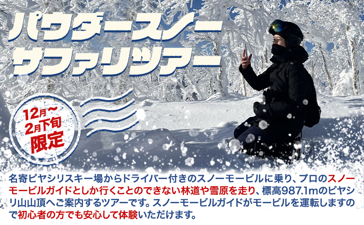 パウダースノーサファリツアー ※着日指定不可 ※離島への配送不可 《2024年10月上旬～1月中旬頃出荷》---nayoro_nkm_14_1s---