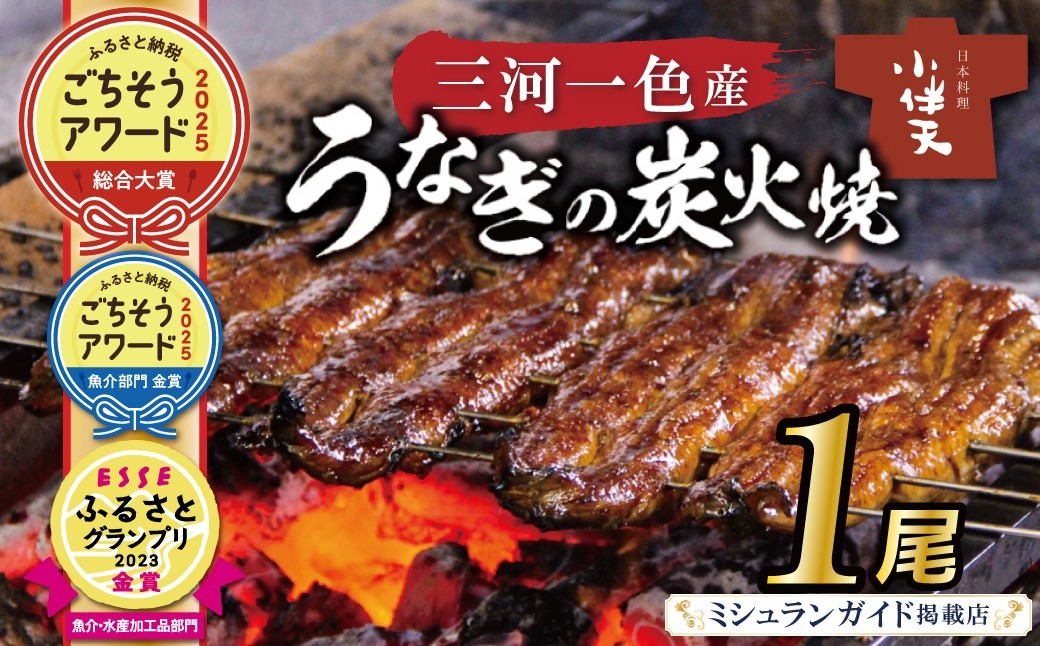 【ミシュランガイド掲載店】【ごちそうアワード2025 総合大賞】三河一色産うなぎの炭火焼 1尾 国産 冷蔵 簡単調理 職人 鰻 ウナギ たれ ギフト 贈り物 ご褒美 蒲焼き うな重 ひつまぶし 人気 高リピート 創業大正九年 日本料理 小伴天 ESSEふるさとグランプリ金賞受賞 H007-113