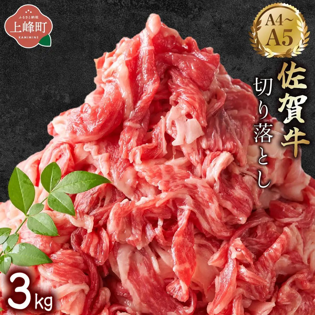 佐賀牛切り落とし 3kg (500g×6P) 