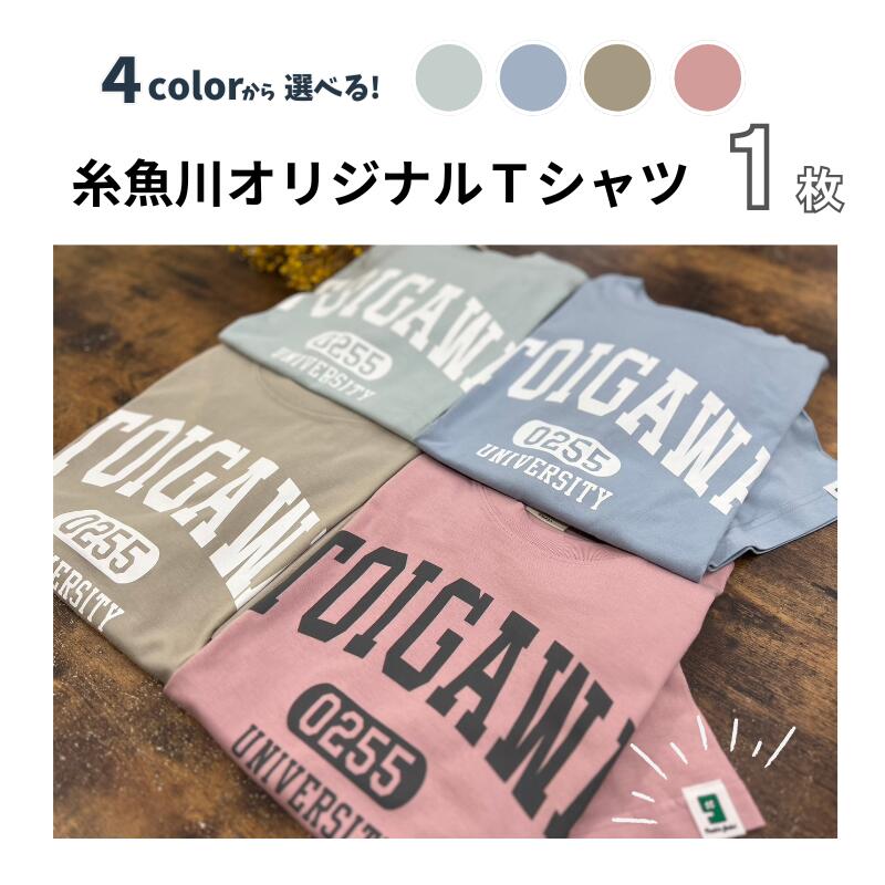 【ふるさと納税】選べるカラー・サイズ 糸魚川オリジナル『いといがわ大学』Tシャツ 1枚 半袖（XS・S・M・L・XLサイズ）オーガニックコットン100%【スモーキーカラー ITOIGAWA大学 新潟県 糸魚川市 ヒスイ 衣類 シンプル いまいスポーツ メンズ レディース キッズ】