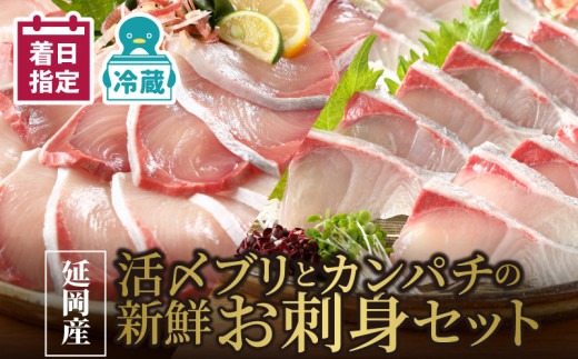 延岡産活〆ブリとカンパチの新鮮お刺身セット　N019-YB331