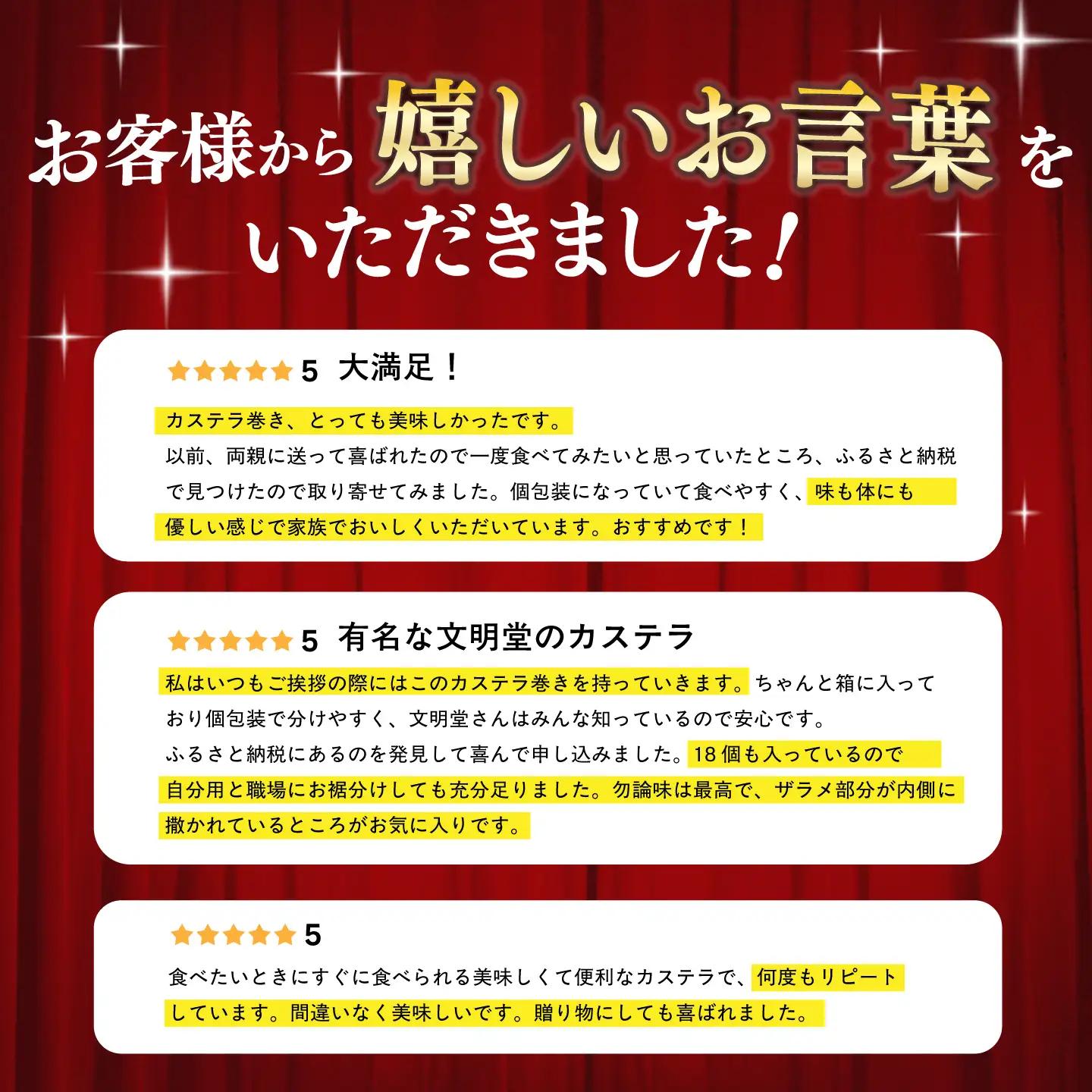 【3回定期便】カステラ巻18個[EAK010]カステラ