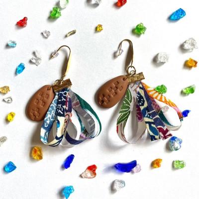 ふるさと納税 うるま市 【ピアス】ゆんたくポリマークレイピアス |  | 02