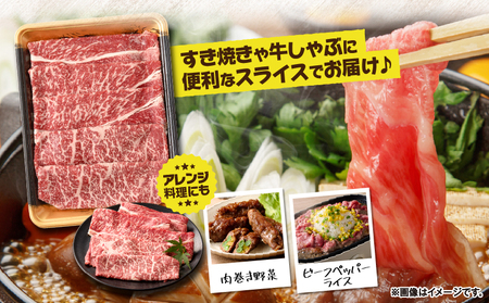 鹿児島県産 黒毛和牛 モモスライス 計1kg（ 500g × 2P ） KN102-001-02 牛肉 牛 和牛 国産 鹿屋市県産 モモ 牛モモ スライス すき焼き 冷凍 冷凍保存 ちょうどいい ナン