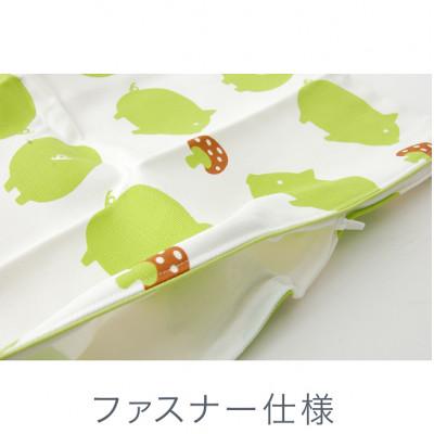 ふるさと納税 忠岡町 nordic+japan　クッションカバー 45×45cm 用 ブタ・グリーン |  | 02