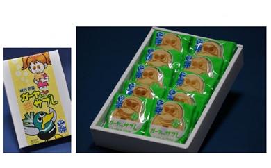 ガーヤちゃんサブレ ／ お菓子 洋菓子 サブレ おやつ ゆるキャラ ご当地キャラクター 可愛い 北海道産 バター アーモンドパウダー 手作業 焼印 埼玉県 No.055