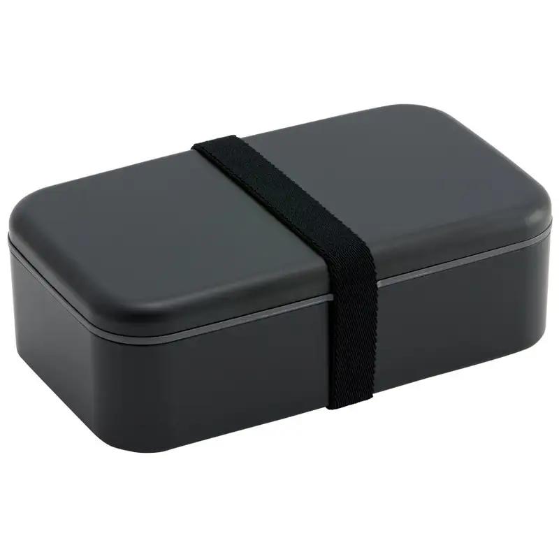 箸付き 弁当箱 1000ml 1段 ランチボックス お弁当 18cm 大人 メンズ バイオマス スケーター skater PLB10HB アッシュブラック 子供 食洗機可 電子レンジ可 仕切付 ランチ