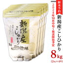 【ふるさと納税】令和6年 新米予約 米 8kg 2kg×4袋 新潟こしひかり 白米 K81新潟県産コシヒカリ8kg（2kg×4袋）