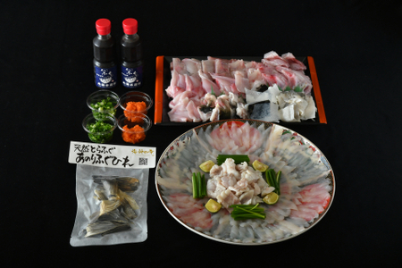 三重ブランドあのりふぐ　特選あのりふぐ福大皿セット 極み 【天然とらふぐ】