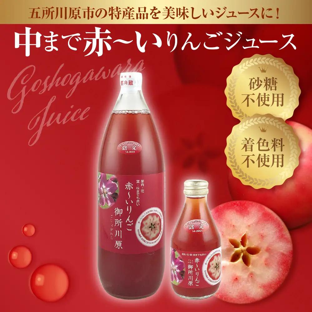 りんごジュース 中まで赤～いりんごジュース1L×2本